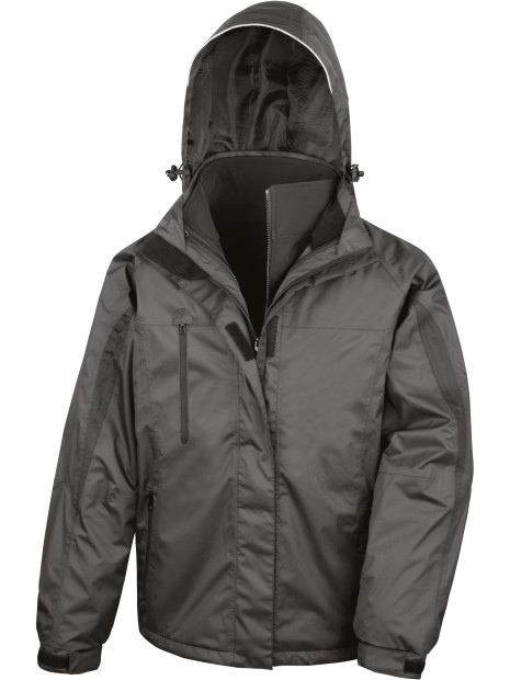 RESULT Parka 3en1 intérieur Softshell noir personnalisable