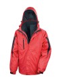 RESULT Parka 3en1 intérieur Softshell rouge/noir personnalisable