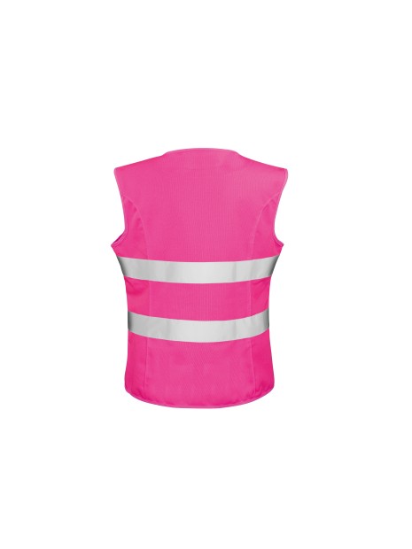 RESULT WOMENS ENHANCED VISIBILITY FITTED TABARD rose fluo personnalisable