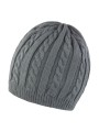 RESULT Mariner Knitted Hat gris/noir personnalisable