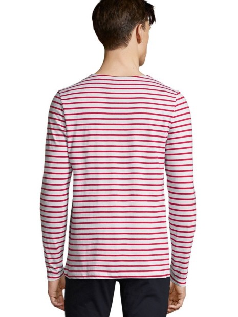 T-Shirts à personnaliser SOL'S Marine Men blanc/rouge