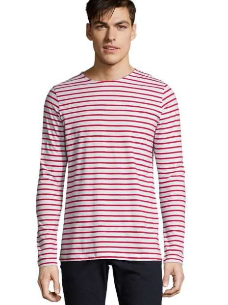 T-Shirts à personnaliser SOL'S Marine Men blanc/rouge