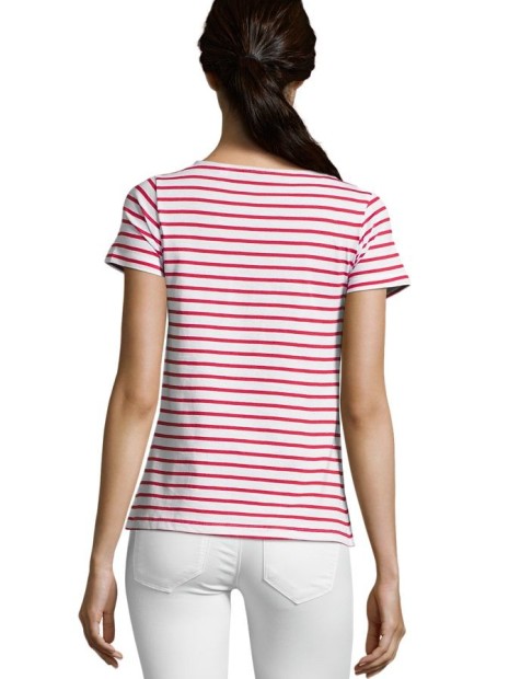 T-Shirts à personnaliser SOL'S Miles Women blanc/rouge