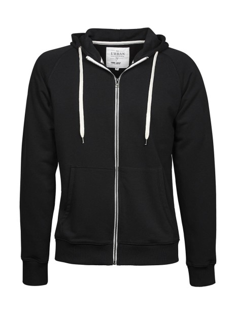 TEE JAYS URBAN ZIP HOODIE noir personnalisable
