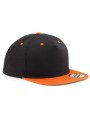 BEECHFIELD Casquette Snapback contrastée - 5 panneaux noir/orange personnalisable
