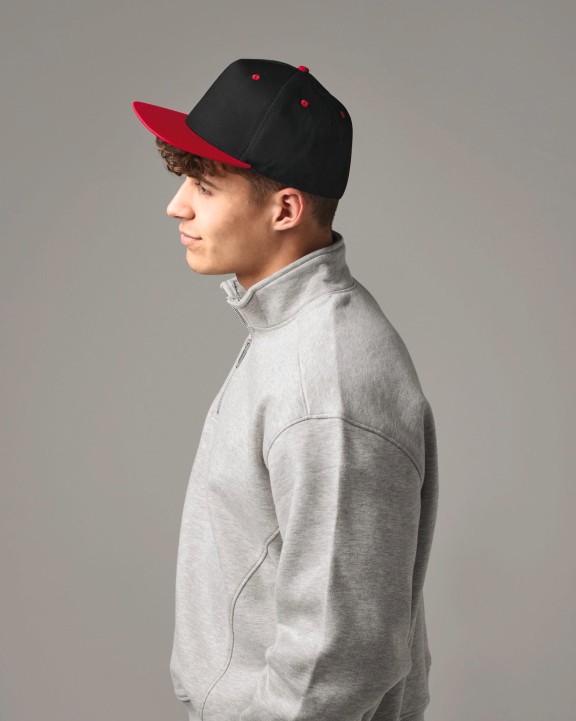 BEECHFIELD 5 Panel Contrast Snapback Kappe personalisierbar