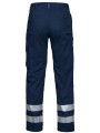 PROJOB 2517 PANTALON CORDURA + BANDES HV bleu marine personnalisable