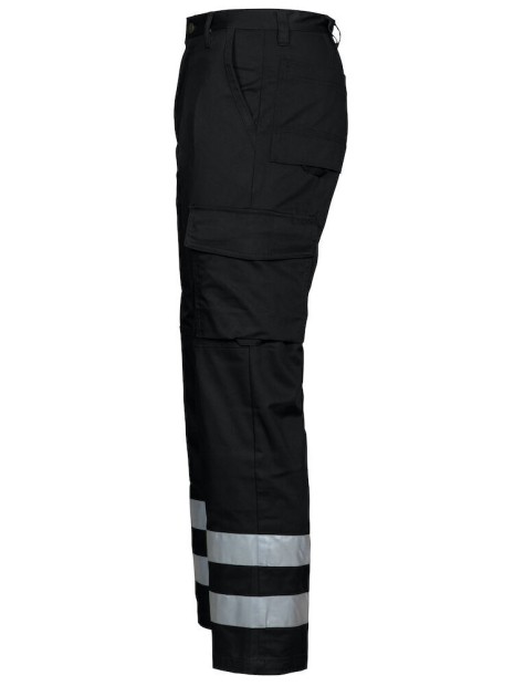 PROJOB 2517 PANTALON CORDURA + BANDES HV noir personnalisable