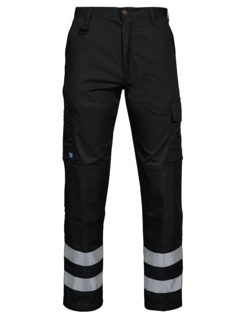 PROJOB 2517 PANTALON CORDURA + BANDES HV noir personnalisable