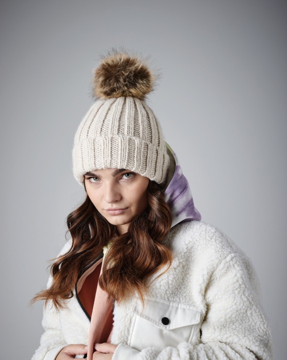 BEECHFIELD Pom pom beanie Mütze, Schal & Handschuh personalisierbar