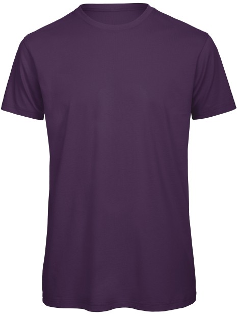 B&C T-shirt Organic Inspire col rond Homme violet urbain personnalisable