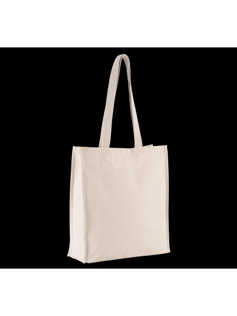 KIMOOD Sac cabas avec soufflet naturel personnalisable