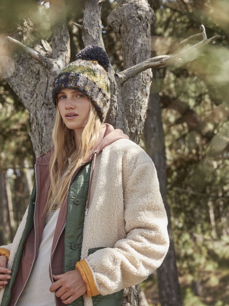 Bonnets, Écharpes & Gants à personnaliser BEECHFIELD CORKSCREW POM POM BEANIE 