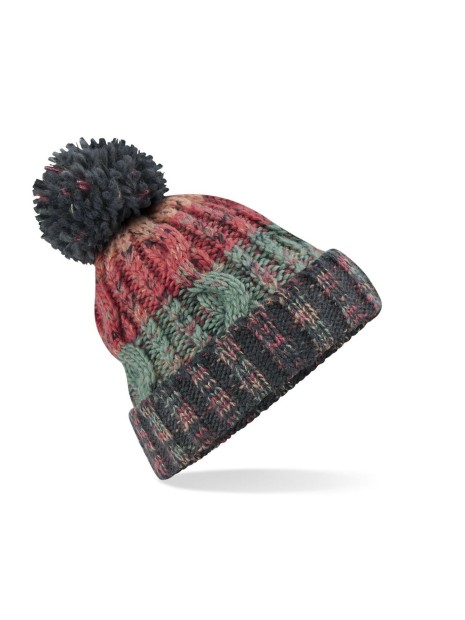 BEECHFIELD CORKSCREW POM POM BEANIE watermelon breeze personnalisable