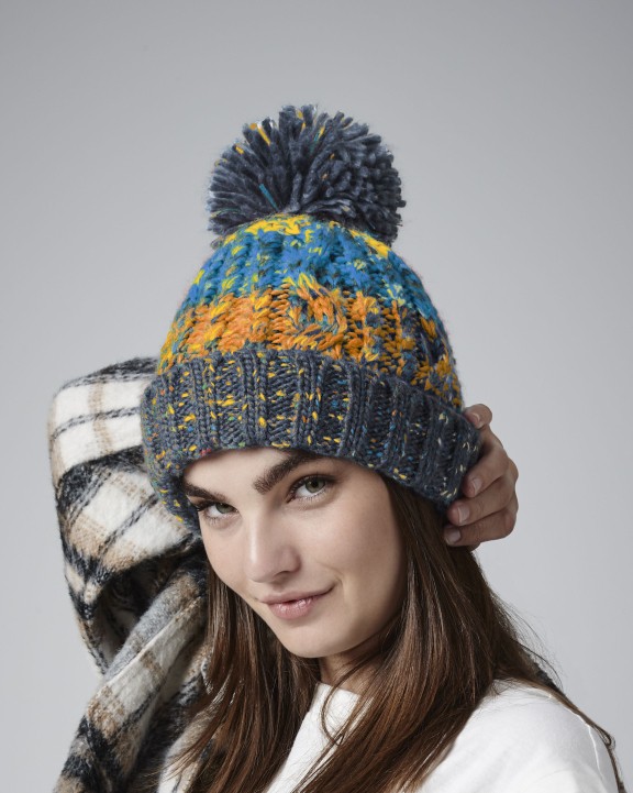 Bonnets personnalisable BEECHFIELD CORKSCREW POM POM BEANIE
