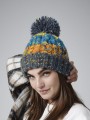 Bonnets à personnaliser BEECHFIELD CORKSCREW POM POM BEANIE 