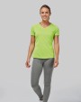 T-shirt PROACT Dames sport-t-shirt V-hals voor bedrukking &amp; borduring