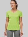 T-Shirts à personnaliser PROACT T-shirt de sport manches courtes col v femme 
