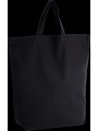 KIMOOD Sac shopping en coton noir personnalisable