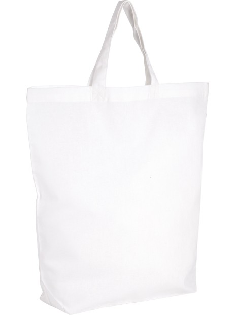 KIMOOD Sac shopping en coton blanc personnalisable