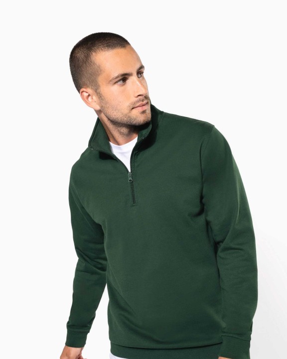 Sweat-shirt personnalisable KARIBAN Sweat-shirt col zippé homme
