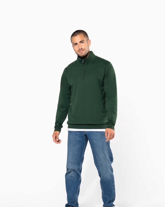 Sweat-shirt personnalisable KARIBAN Sweat-shirt col zippé homme