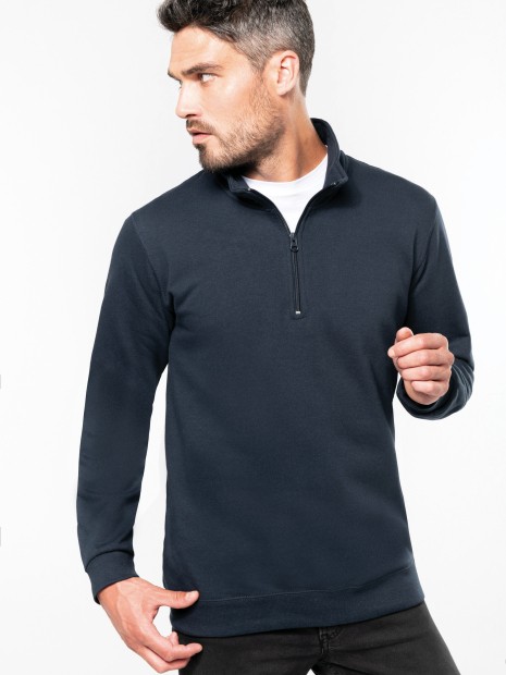 Sweat-shirts à personnaliser KARIBAN Sweat-shirt col zippé homme 
