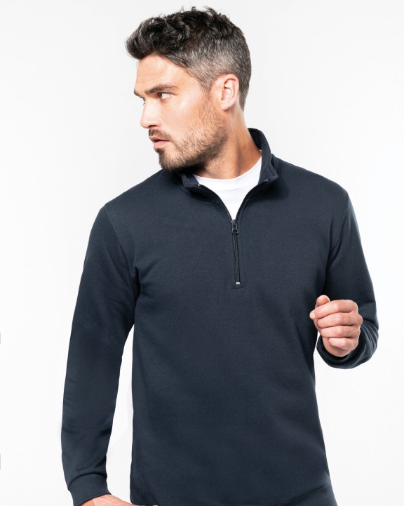 KARIBAN Sweatshirt 1/4-Reißverschluss Sweatshirt personalisierbar