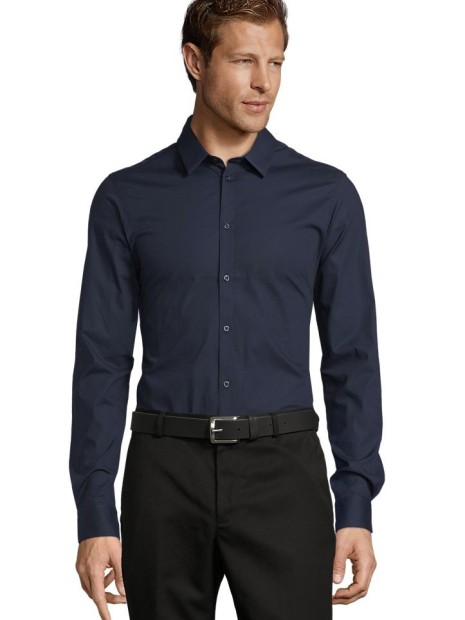 Chemises à personnaliser SOL'S Blake Men bleu foncé