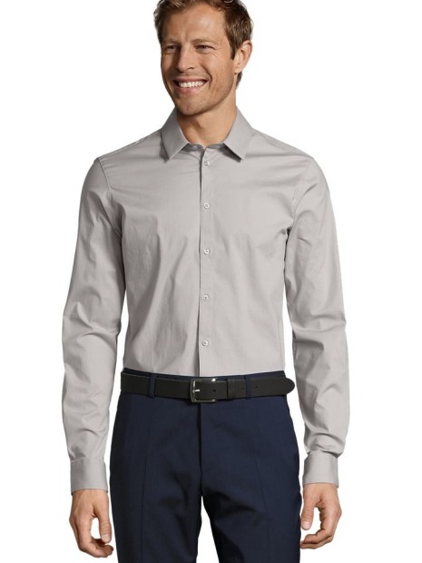 Chemises à personnaliser SOL'S Blake Men gris perle