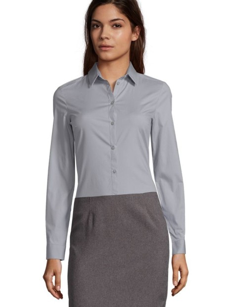 Chemises à personnaliser SOL'S Blake Women gris perle