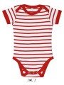 T-Shirts à personnaliser SOL'S Miles Baby blanc/rouge