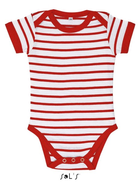 T-Shirts à personnaliser SOL'S Miles Baby blanc/rouge