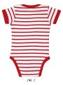 T-Shirts à personnaliser SOL'S Miles Baby blanc/rouge
