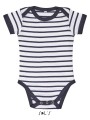 T-Shirts à personnaliser SOL'S Miles Baby blanc/bleu marine
