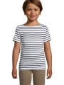 T-Shirts à personnaliser SOL'S Miles Kids blanc/bleu marine