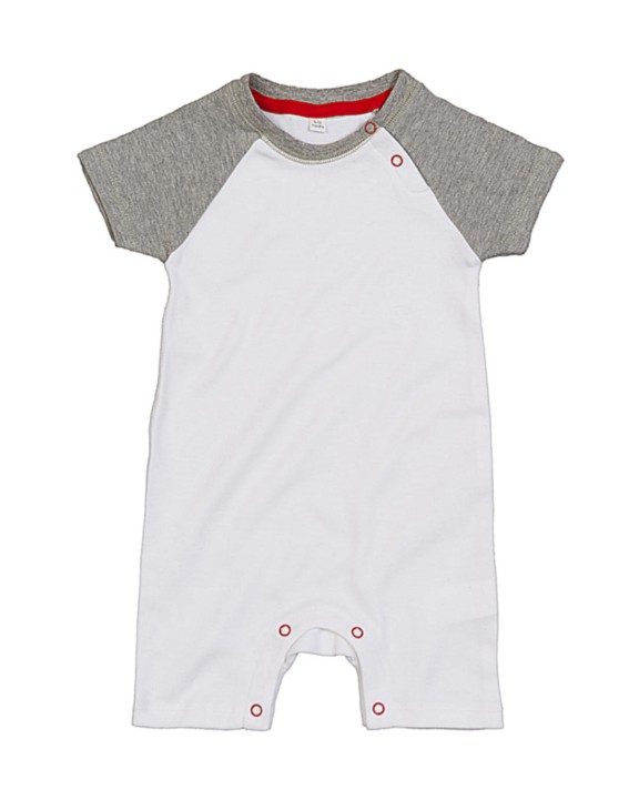 Baby artikel BABYBUGZ Baby Baseball Playsuit voor bedrukking &amp; borduring