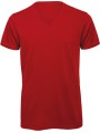B&C T-shirt BIO Inspire col V Homme rouge personnalisable