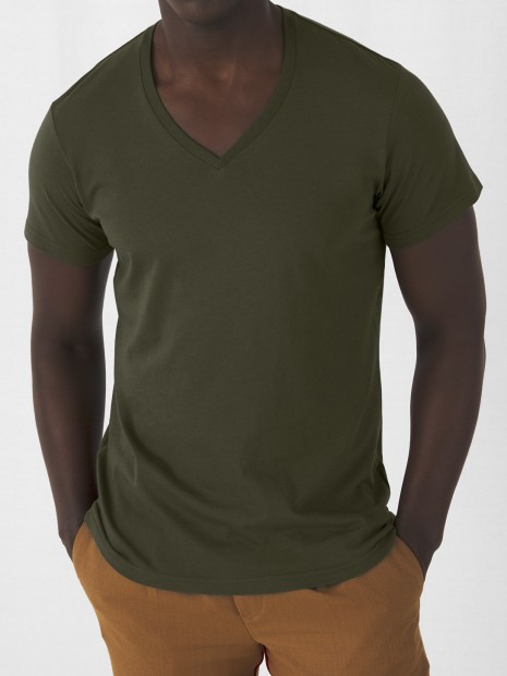T-Shirts à personnaliser B&C T-shirt BIO Inspire col V Homme 