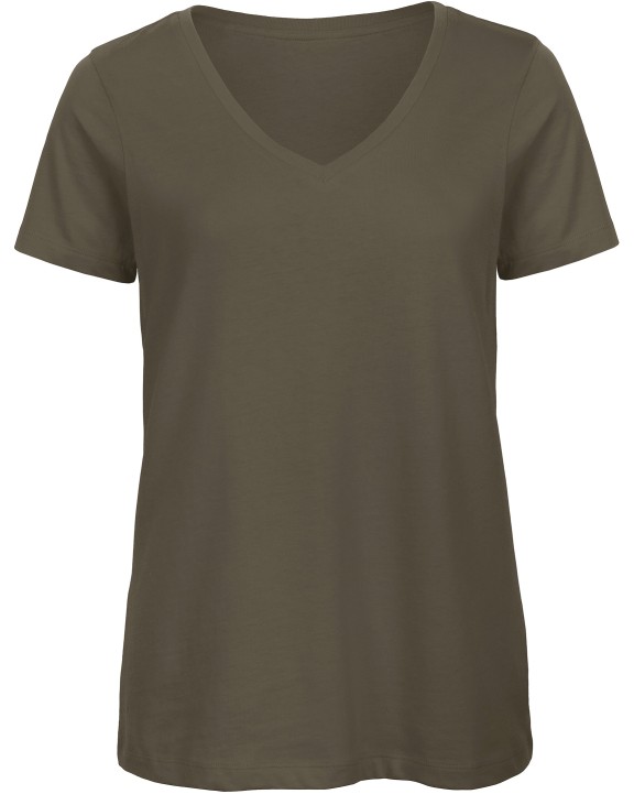 B&C Ladies' Organic Inspire Cotton V-neck T-shirt T-Shirt personalisierbar