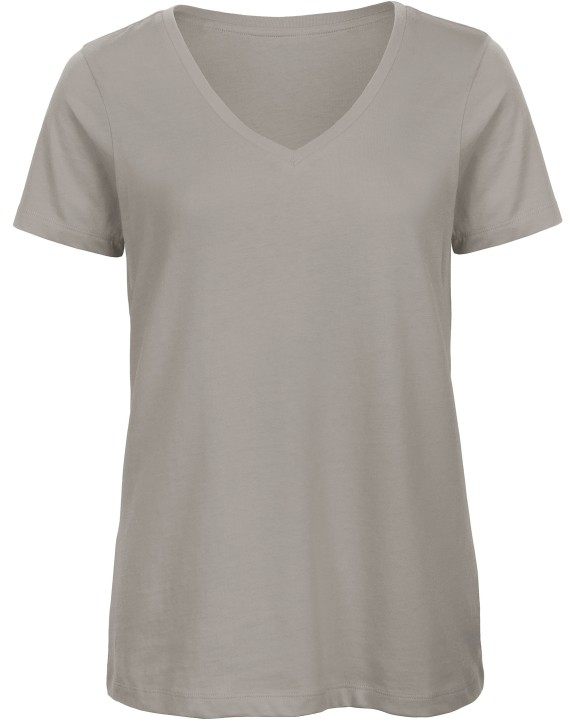 B&C Ladies' Organic Inspire Cotton V-neck T-shirt T-Shirt personalisierbar