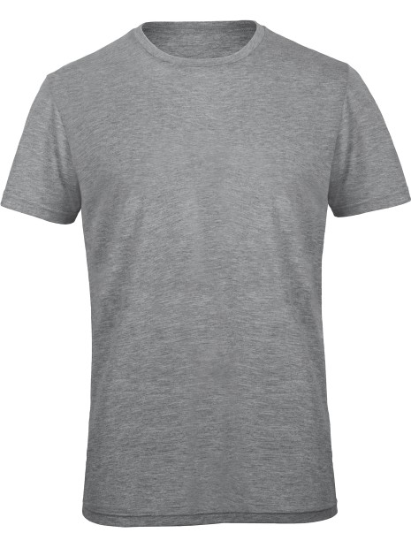 B&C T-shirt Triblend col rond Homme heather light grey personnalisable