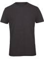 B&C T-shirt Triblend col rond Homme HEATHER DARK GREY personnalisable