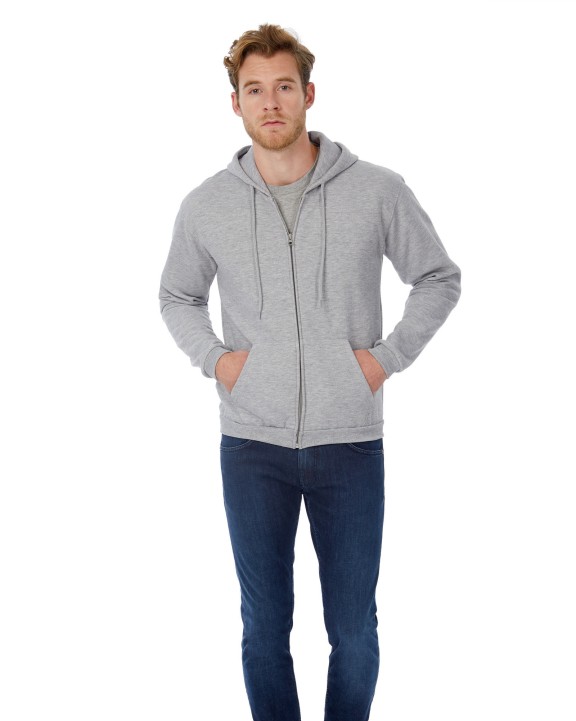 Sweater B&C ID.205 Hooded Full Zip Sweatshirt voor bedrukking &amp; borduring