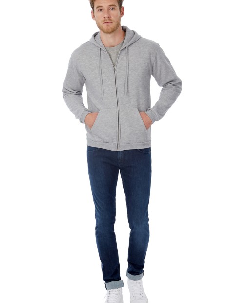 Sweat-shirts à personnaliser B&C Sweatshirt capuche zippé ID.205 