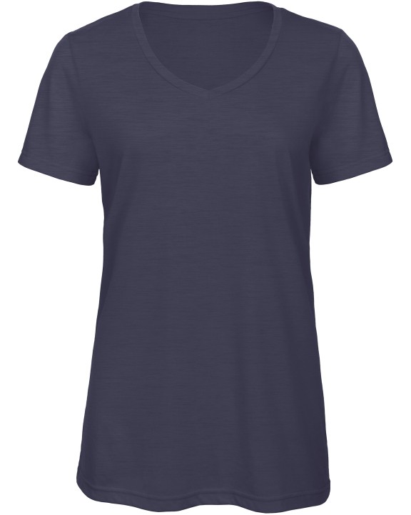 T-shirt B&C TriBlend V-neck TEE / Woman voor bedrukking &amp; borduring