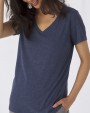 T-shirt B&C TriBlend V-neck TEE / Woman voor bedrukking &amp; borduring