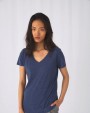 T-shirt B&C TriBlend V-neck TEE / Woman voor bedrukking &amp; borduring