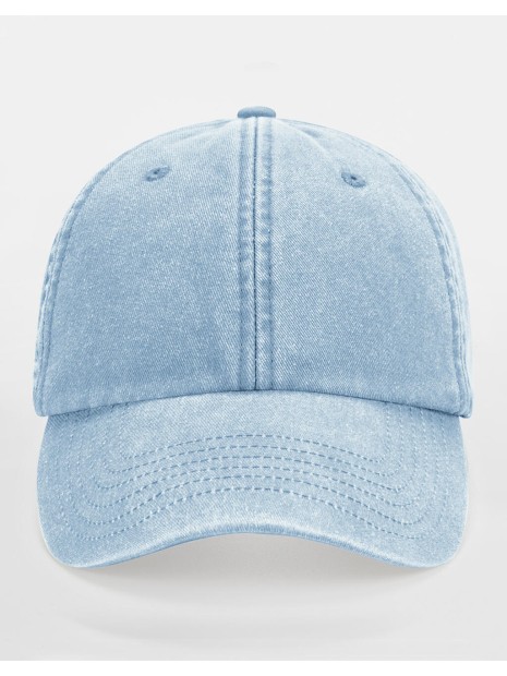 BEECHFIELD Casquette vintage profil bas vintage light blue personnalisable