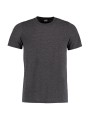 KUSTOM KIT Fashion Fit Superwash® 60º Tee dark grey marl personnalisable
